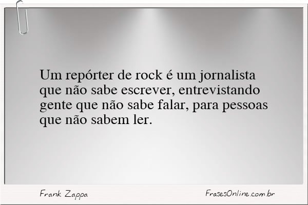 Frase de Frank Zappa