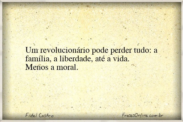 Frase de Fidel Castro