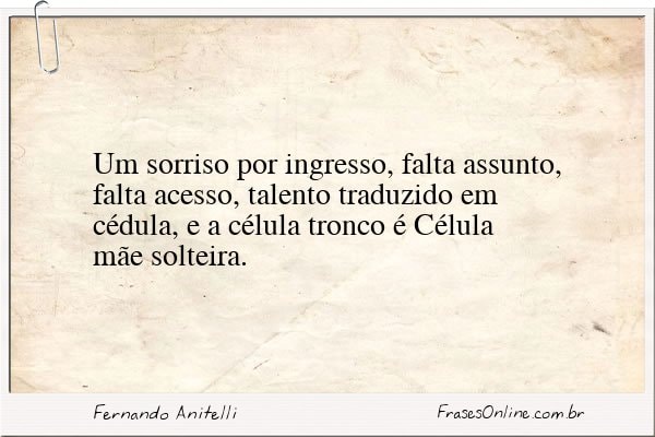 Frase de Fernando Anitelli
