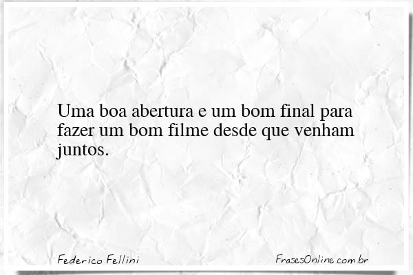 Frase de Federico Fellini