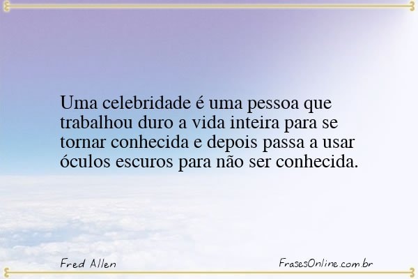 Frase de Fred Allen