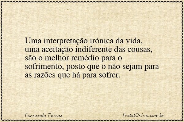 Frase de Fernando Pessoa