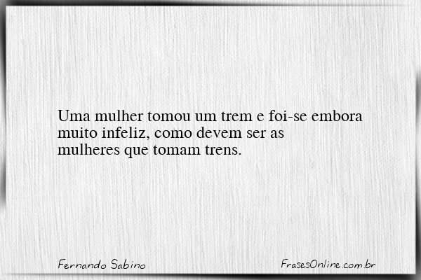 Frase de Fernando Sabino