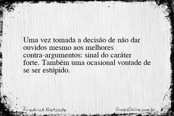 Frase de Friedrich Nietzsche