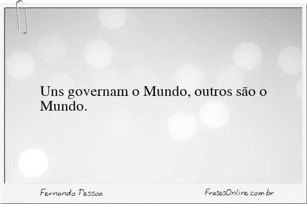Frase de Fernando Pessoa