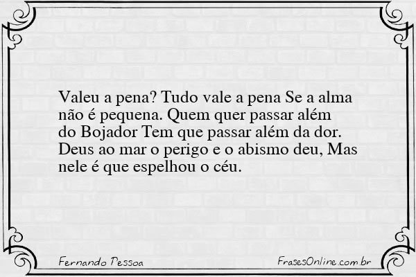 Frase de Fernando Pessoa