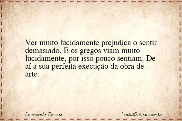 Frase de Fernando Pessoa