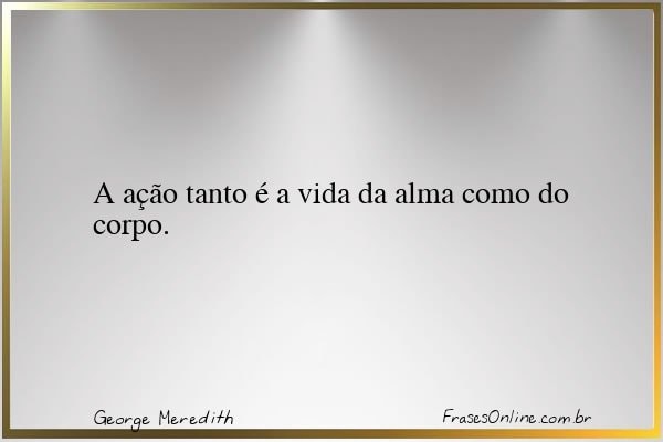 Frase de George Meredith