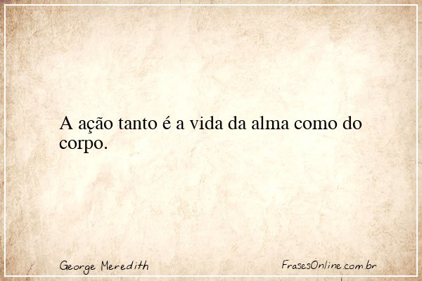 Frase de George Meredith