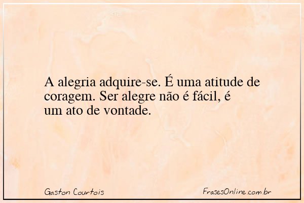 Frase de Gaston Courtois