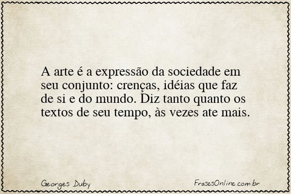Frase de Georges Duby