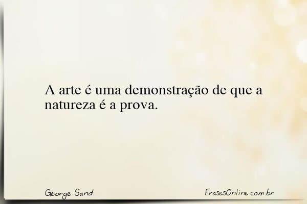 Frase de George Sand