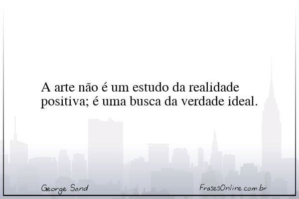 Frase de George Sand