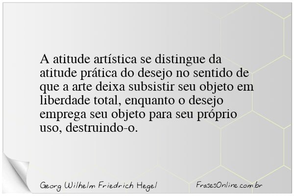 Frase de Georg Wilhelm Friedrich Hegel