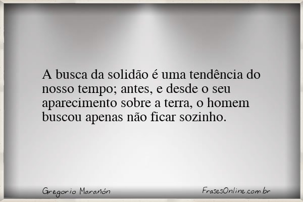 Frase de Gregorio Marañón