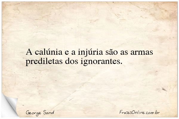 Frase de George Sand