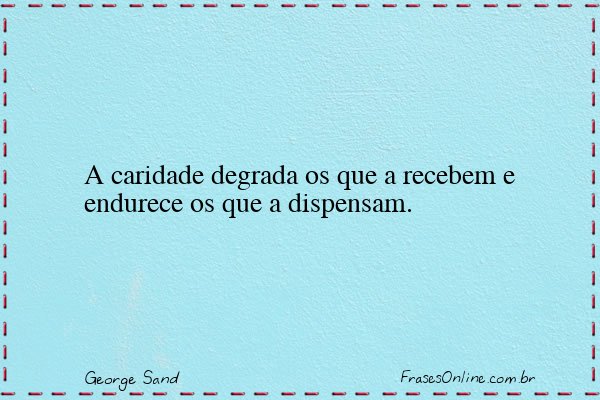 Frase de George Sand