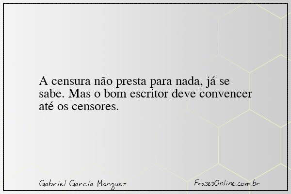 Frase de Gabriel García Marquez