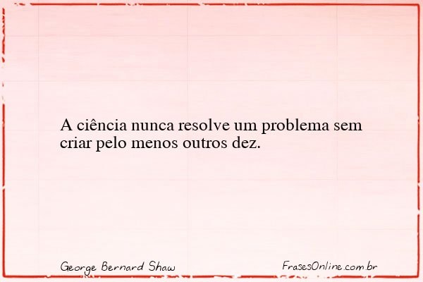 Frase de George Bernard Shaw