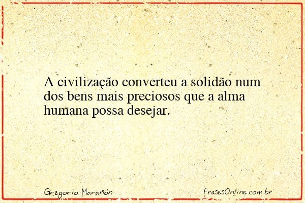 Frase de Gregorio Marañón
