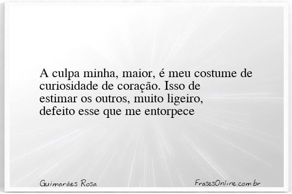 Frase de Guimarães Rosa