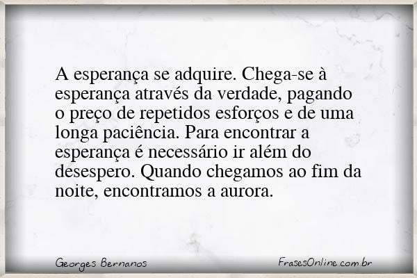 Frase de Georges Bernanos