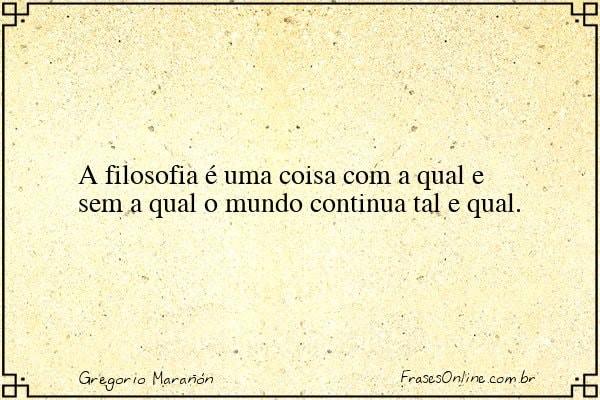 Frase de Gregorio Marañón