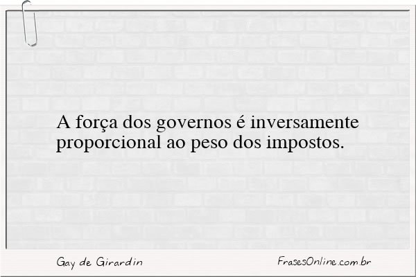 Frase de Gay de Girardin