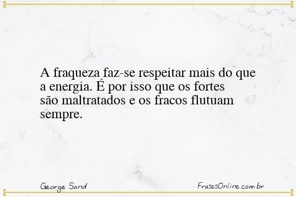 Frase de George Sand