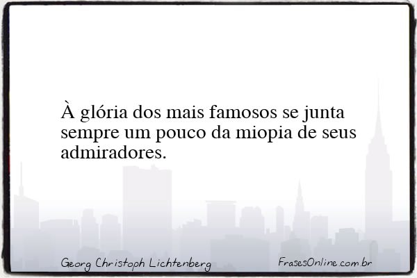 Frase de Georg Christoph Lichtenberg