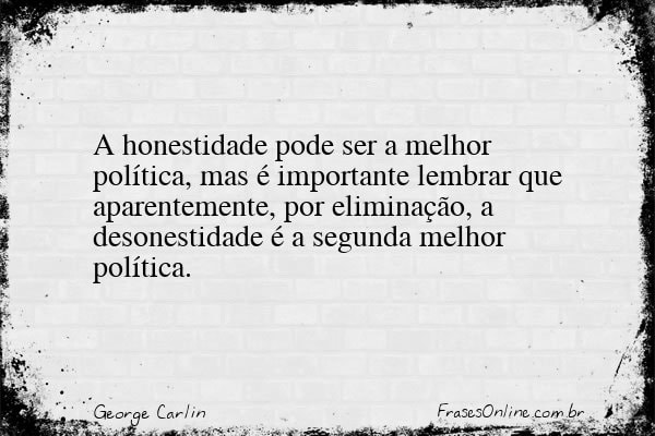 Frase de George Carlin