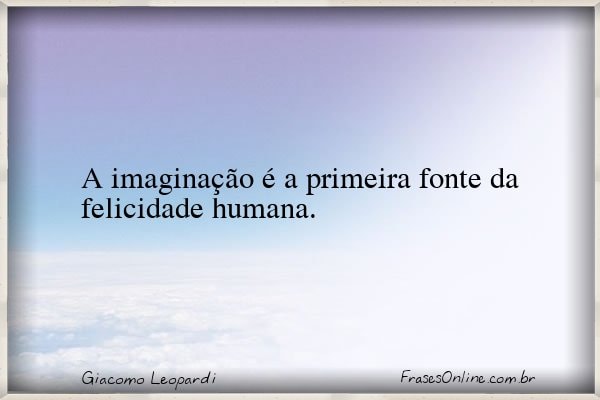 Frase de Giacomo Leopardi