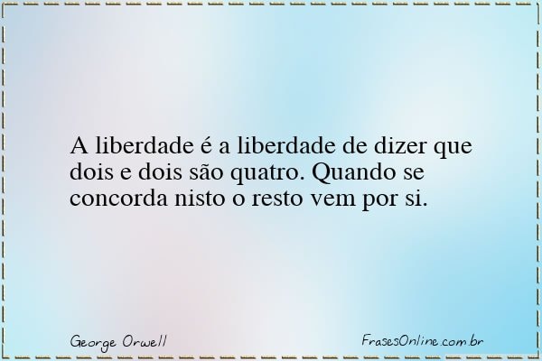 Frase de George Orwell
