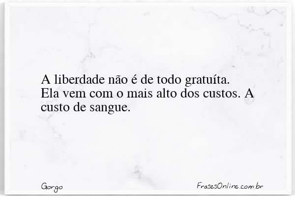 Frase de Gorgo