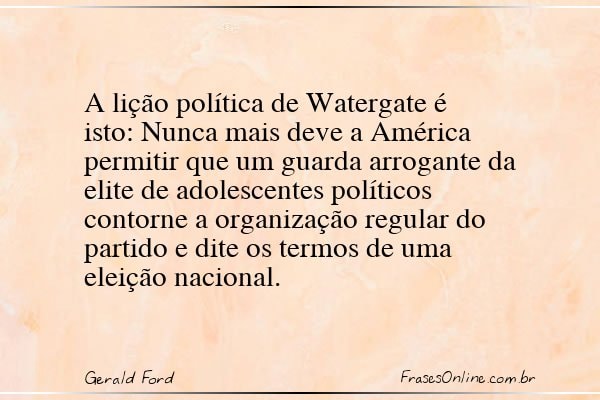 Frase de Gerald Ford