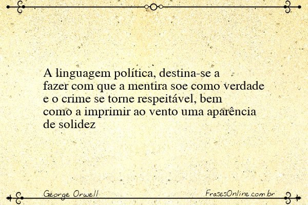 Frase de George Orwell