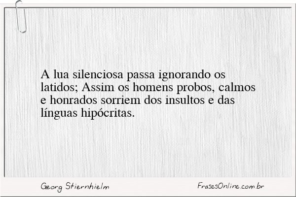 Frase de Georg Stiernhielm