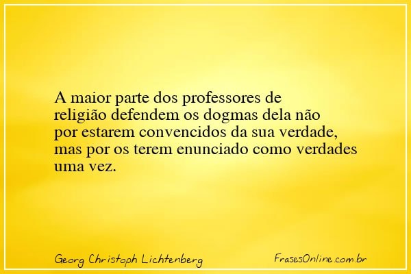 Frase de Georg Christoph Lichtenberg