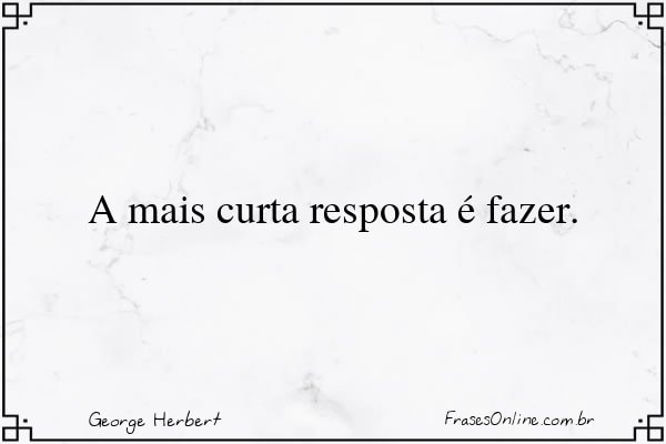 Frase de George Herbert