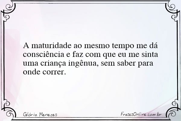 Frase de Glória Menezes