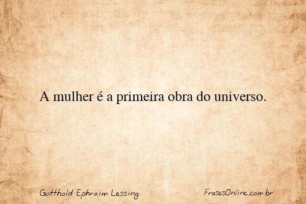 Frase de Gotthold Ephraim Lessing