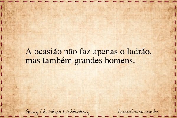 Frase de Georg Christoph Lichtenberg