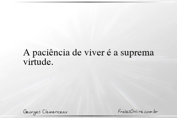 Frase de Georges Clemenceau