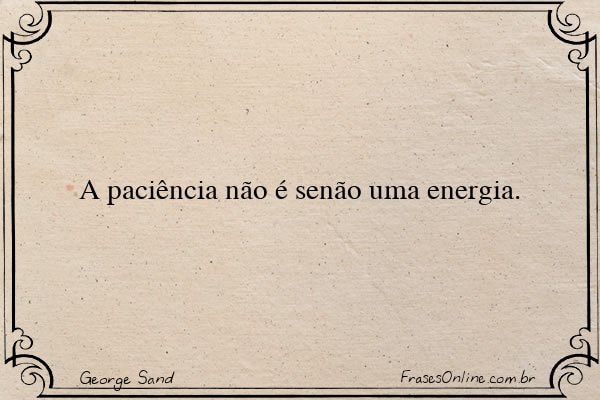 Frase de George Sand
