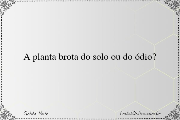 Frase de Golda Meir