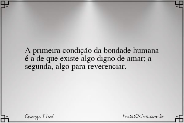 Frase de George Eliot