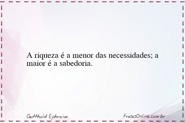 Frase de Gotthold Ephraim