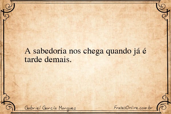 Frase de Gabriel García Marquez