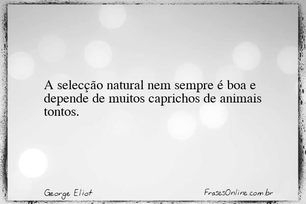 Frase de George Eliot