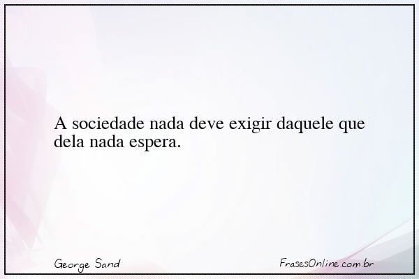 Frase de George Sand